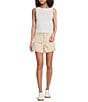 Good American Good 90s Mid-Rise Shorts, Color:Ecru003 - Image 3