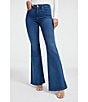 Color:Blue007 - Image 1 - Good Legs High Rise Stretch Denim Flared Jeans
