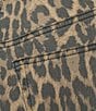 Good American Good Standard Leopard Print High Rise Mini Kick Flare Jeans, Color:Lucky Leopard001 - Image 4