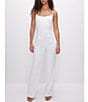 Color:Ivory001 - Image 3 - Luxe Suiting Side Pocket Pleated High Rise Straight Leg Column Trouser