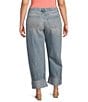 Good American Plus Good Standard Barrel Relaxed High Rise Jeans, Color:Indigo890 - Image 2