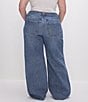 Color:Indigo575 - Image 2 - Plus Size Denim Good Ease Mid-Rise Relaxed Wide Leg Jean