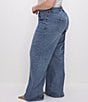 Color:Indigo575 - Image 3 - Plus Size Denim Good Ease Mid-Rise Relaxed Wide Leg Jean
