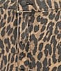 Good American Plus Size Good 90's Leopard Print Mini Skirt, Color:Lucky Leopard001 - Image 4