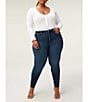 Good American Plus Size Good Legs High Rise Gap-Proof Waistband Stretch Denim Skinny Jeans, Color:Blue004 - Image 3