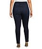 Color:Blue224 - Image 2 - Plus Size Good Legs High Rise Gap-Proof Waistband Stretch Denim Skinny Jeans
