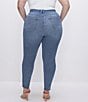 Color:Blue655 - Image 5 - Plus Size Good Legs High Rise Skinny Jeans