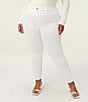 Color:White - Image 1 - Plus Size Good Legs High Rise Skinny Stretch Denim Cropped Jeans