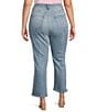 Good American Plus Size Good Legs Soft-Tech Mid Rise Crop Mini Boot Jeans, Color:Indigo743 - Image 2