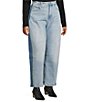 Good American Plus Size Good Standard High Rise Denim Barrel Jeans, Color:Indigo932 - Image 3