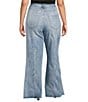 Good American Plus Size Good Waist High Rise Palazzo Jeans, Color:Indigo957 - Image 2