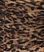 Color:Wild Leopard003 - Image 4 - Plus Size Mesh Leopard Print Off-the-Shoulder Ruched Long Sleeve Mini Dress