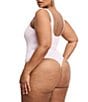 Good American Plus Size Scuba Knit Modern Square Neck Sleeveless Wide Strap Tank Bodysuit, Color:Candy Pink003 - Image 2