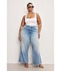 Good American Plus Size Scuba Knit Modern Square Neck Sleeveless Wide Strap Tank Bodysuit, Color:Candy Pink003 - Image 5