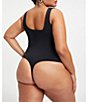 Good American Plus Size Sculpting Square Neck Modern Tank Bodysuit - Image 3