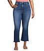 Good American Plus Size Soft Tech Good Legs Bootcut Jeans, Color:Indigo818 - Image 1