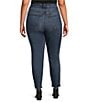 Good American Plus Size Soft Tech Good Waist High Rise Skinny Cropped Jeans, Color:Indigo 839 - Image 2