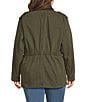 Good American Plus Size The Field Collared Long Sleeve Snap-Front Jacket - Image 2