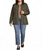 Good American Plus Size The Field Collared Long Sleeve Snap-Front Jacket - Image 3