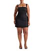 Good American Plus Size The Structured Square Neck Sleeveless Mini Dress - Image 1