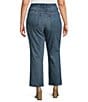 Good American Plus Soft Tech Good Legs Straight Jeans, Color:Indigo855 - Image 2