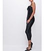 Color:Black001 - Image 3 - Ruched Sweetheart Neck Sleeveless Bodycon Midi Dress