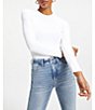 Good American Scuba Crew Neck Long Sleeve Bodysuit,Specials : American Fashion Style Bags On Sale