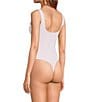 Good American Scuba Knit Modern Square Neck Sleeveless Wide Strap Tank Bodysuit, Color:Candy Pink003 - Image 3