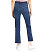 Good American Soft Tech Good Curve High Rise Straight Leg Jeans, Color:Indigo628 - Image 2