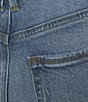 Good American Soft Tech Good Legs Mid Rise Straight Jeans, Color:Indigo746 - Image 4