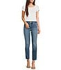 Good American Soft Tech Good Legs Straight Jeans, Color:Indigo514 - Image 3
