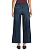 Good American Soft Tech Good Waist High Rise Palazzo Cropped Jeans, Color:Indigo977 - Image 2