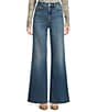 Good American Soft Tech Good Waist Palazzo Jeans, Color:Indigo986 - Image 3