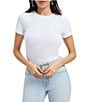 Good American Super Stretch Crew Neck Short Sleeve Baby Tee - Image 6