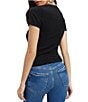 Good American Super Stretch Crew Neck Short Sleeve Baby Tee - Image 2