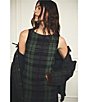 Good American The Heritage Plaid Printed Corduroy Collared Long Sleeve Jacket - Image 4