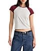 Good American The Raglan Crew Neck Short Sleeve Tee - Image 1