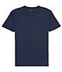 Color:Midnight - Image 1 - Recycled Split Hem Short-Sleeve V-Neck T-Shirt