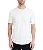 Color:White - Image 1 - Slub Scallop Crew Short-Sleeve T-Shirt