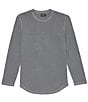 Color:Grey - Image 1 - Sunfaded Micro-Terry T-Shirt