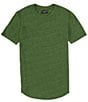 Color:Courtyard - Image 1 - Tri-Blend Scallop Crew Short Sleeve T-Shirt
