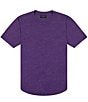 Color:Acai - Image 1 - Tri-Blend Scallop Crew Short Sleeve T-Shirt