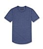 Color:Goodlife Navy - Image 1 - Tri-Blend Scallop Crew Short Sleeve T-Shirt