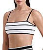 Gottex Luma Jackie Straight Neck Stripe Bandeau Swim Top - Image 3