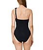 Gottex Modern Muse Solid One Shoulder One Piece Swimsuit - Image 2