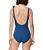 Gottex Modern Muse Solid Square Neck Tummy Control One Piece Swimsuit - Image 5