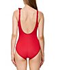 Gottex Modern Muse Solid Square Neck Tummy Control One Piece Swimsuit - Image 5