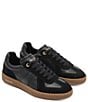 Color:Nero/Gum - Image 2 - Gat Leather Sneakers