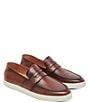 Color:Cuoio - Image 2 - Men's Paros Leahter Penny Loafers