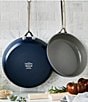GreenPan Greenpan GP5 2-Pack Frying Pan Set, Color:Oxford Blue - Image 2